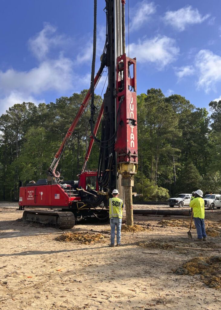 Installing piles