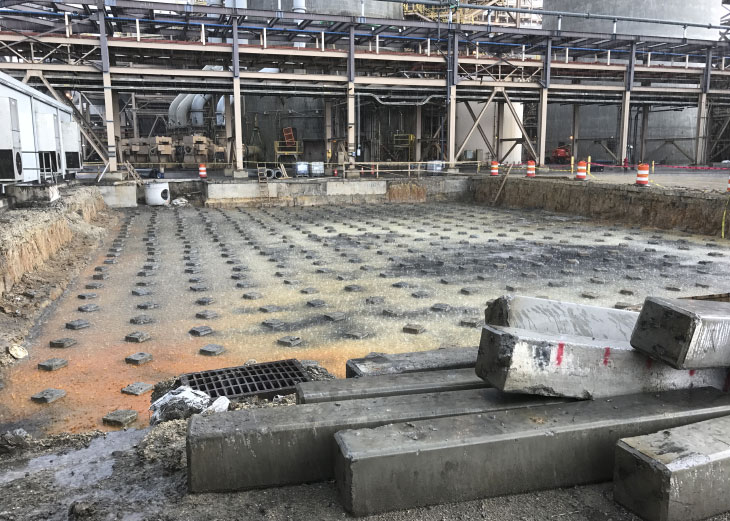 Installed piles