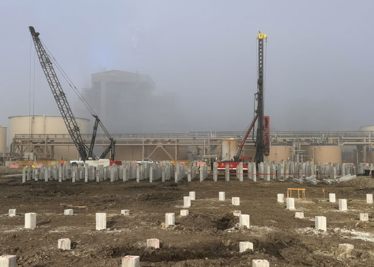 installed piles